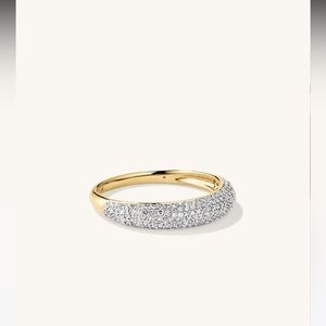 Mejuri Pave Thin Dome Ring